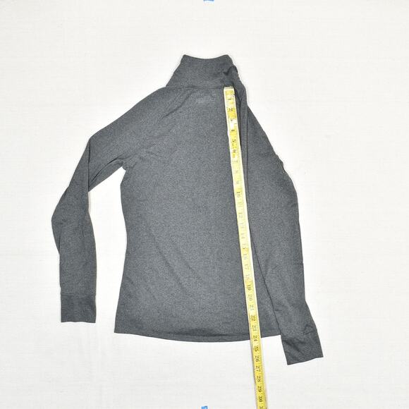 Under Armour Women's 1/4 Zip Pullover Sweatshirt Polyester Gray S Semi Fitted - Picture 6 of 8